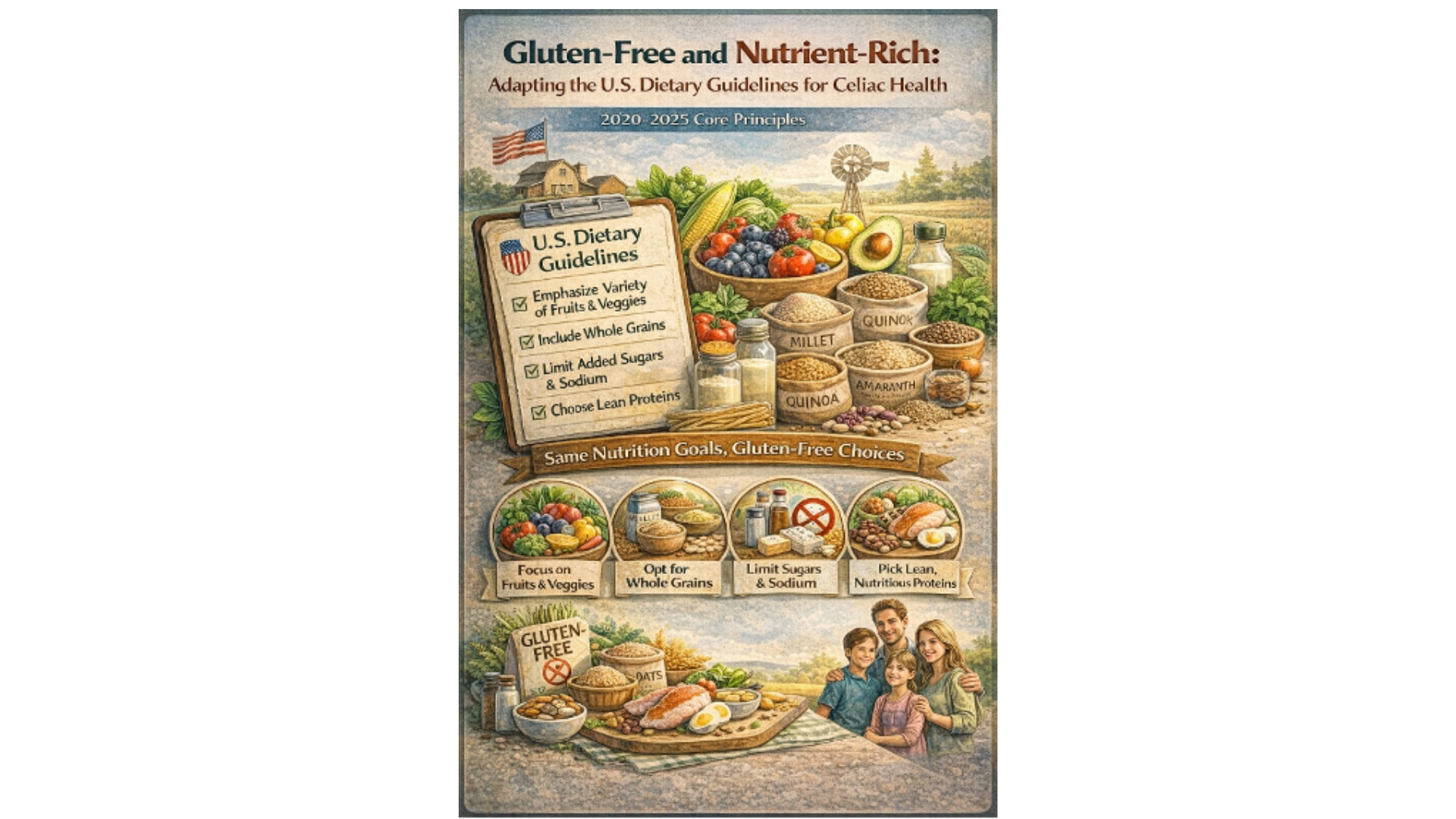 Gluten-Free and Nutrient-Rich: Adapting the U.S. Dietary Guidelines for Celiac Health